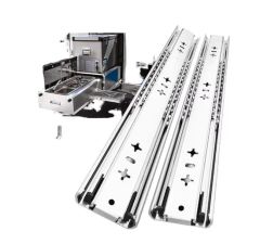 Heavy Duty Drawer Slides 200 Lbs Capacity Full Extension Ball Bearing Sliding Rails 8-40 Inch Tool Box Glides - Image 6
