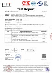 SGS Report certificate from Shenzhen Yiange Industrial Co., Ltd.