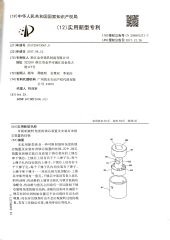 PATENT CERTIFICATE certificate from ZHEJIANG PUJIANG JINLEI CO., LTD.