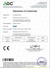 CE-LVD Certificate certificate from Shijiazhuang Suin Instruments Co., Ltd.