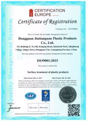 ISO9001:2015 certificate from Shenzhen JRL Technology Co., Ltd.