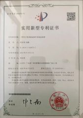 letters patent certificate from Guangzhou Huge Logistics Equipment Company Ltd.