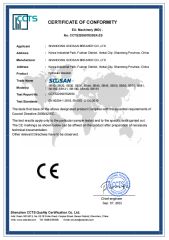 CE certificate of Soosan Heavy Industries Co., Ltd. – certificate photo, supplier certificates section