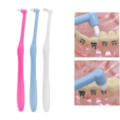 Orthodontic Single Tuft Tooth Brush Steel Braces Toothbrush Material PVC Trademark OEM Model NO. SD-BS-01 Origin Tianjin, - Image 5