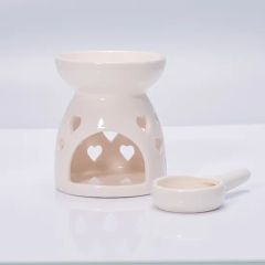Little Heart Pattern Incense Smoke Furnace Aromatherapy Oil Diffuser for Home Scents - Image 4