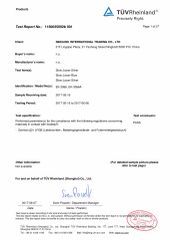 LFGB Certificate certificate from Ningbo Sinolink Appliance Co., Ltd.
