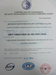 ISO Certificate certificate from Qingdao Kingworld Control Co., Ltd.