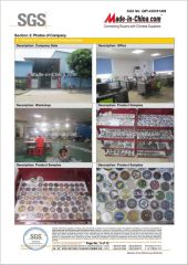 SGS certificate from Zhongshan JDL Metal Crafts Co., Ltd.