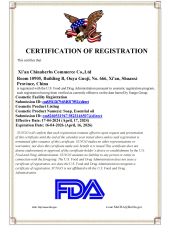 FDA Certificate certificate from Xi'an Chinaherbs Commerce Co., Ltd