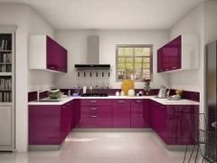 L-Shape Wooden Modular Kitchen Material Wooden Kitchen Design - Image 6