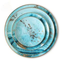 Restaurant Tabletop Chinaware Bone China Utensils Wedding Dinner Plates Set Ceramic Kitchenware - Image 2