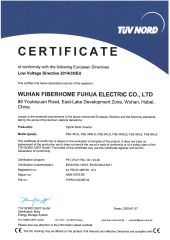 LVD for INVERTER certificate from Wuhan Fiberhome Fuhua Electric Co., Ltd.