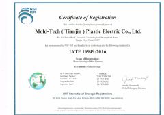 IATF16949:2016 certificate of Mold-Tech(Tianjin)Plastic Electric Co., Ltd – certificate photo, supplier certificates section