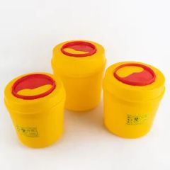 Medical Disposable Yellow PP Safety Box Waste Collection Box Sharp Container - Image 2