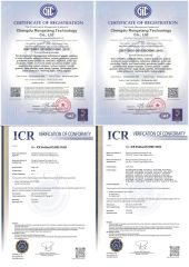 ISO certificate from Chengdu Rongxiang Technology Co., Ltd.