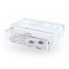 Clear High Quality Cosmetic Organizer Set with Drawer Acrylic Make up Organizer - Fuzhou Classic Display Co., Ltd