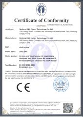 CE Certificate of permanent magnet generator certificate of Nantong R&X Energy Technology Co., Ltd – certificate photo, supplier certificates section