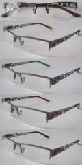 Half Frame Reading Eyeglasses Novel Design Model NO. 5878 Style Commercial Frames Color All HS Code 90031100 Frame Color Black - Image 5
