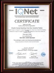 IQNnet certificate certificate from Foshan Ron Hospitality Supplies Co., Ltd.
