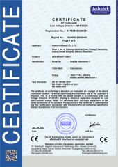 LED STREET LIGHT certificate from Hamon Industry CO.,LTD.