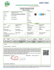 SONCAP Certificate certificate from Zhangjiagang Eceng Machinery Co., Ltd.