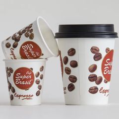 Environmentally Friendly Takeaway Single Wall Coffee Paper Drink Cup with Lid - Anhui Blum Paper & Plastic Co., Ltd.