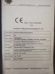 CERTIFICATE certificate from Guangzhou Yuming Electrical Industrial Co., Ltd