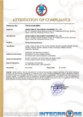 CE certificate from Jinan Damatic Machinery Equipment Co., Ltd.