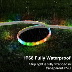 Color Changing Solar Rope Lights, RGB LED String Lights for Holiday, Party - Image 1