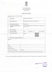 GST certificate from Siddharth electric construction 