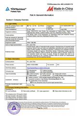 TUV certification3 certificate from Linyi Aozhan Import and Export Co., Ltd.
