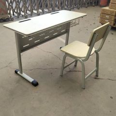 Steel Movable Computer Desk with Wheels for Office Conference Training Home Hotels - Image 6