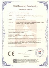 Certificate certificate from Max Game Manufacturer Co., Limited