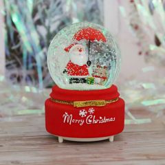 Popular Christmas Crystal Ball Music Box for Promotion - Image 4