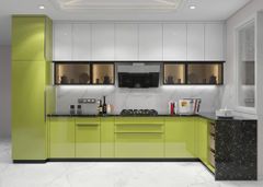 Polished Modern Modular Kitchen Shutter Brand own brand Color customized Material Plywood Appearance Modern Position - Image 1