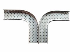 GI Pre-Galvanized Cable Tray Horizontal Bend, Size: 100 mm Material GI Size 100 mm Radius 50 mm Angle 90 Degree Shape - Image 1