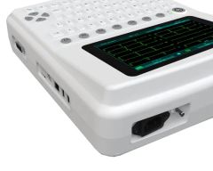 Portable 12-Lead ECG Machine for Doctors and Clinics Origin China Material Clastic Specification 5kg Model NO. ECG-1201 Power Source Electric - Image 1