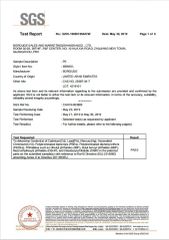 PE Test Report certificate from FOSHAN BRILLIANT IMPORT & EXPORT CO., LTD
