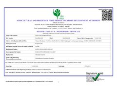 APEDA certificate from Elevate International
