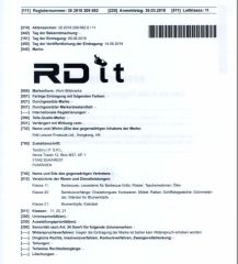 TRADMARK REGISTRATION CERTIFICATE certificate from Suzhou Rdit Commercial Co., Ltd.