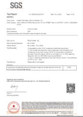 Aluminum  OSP  REACH test report certificate from Finest Printed Circuit Board Ltd.