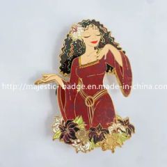 Custom Gold Plating Hard Enamel Lapel Pin Size 3.5" Color Silver Material Alloy Trademark None Thickness 2.0mm Specification SGS - Image 1