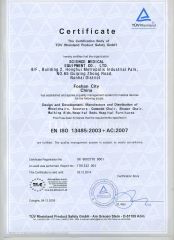 ISO certificate from Science Medical Equipment Co., Ltd.