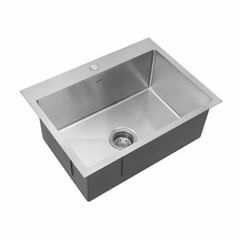 Stainless Steel Kitchen Sinks, Sink Type: Single Bowl Sink Brand Own Shape Square Color Silver Drainer Is Attached Yes Material Stainless - Image 3