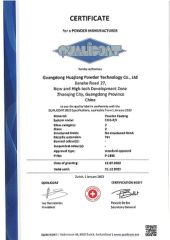 Qualicoat certificate from Shandong Discovery Metal Products Co., Ltd.