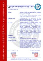 CE Certificate of Medical devices certificate from Foshan Achieve Medical Technology Co., Ltd.
