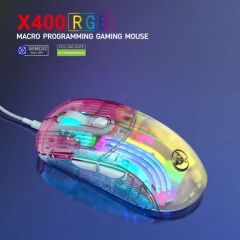 Computer Parts 7key Transparent Wired RGB Colorful Light Mice Programmable Gaming Mouse for Windows System - Image 3