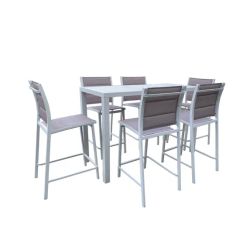 Outdoor Garden Furniture High Table Chairs Rattan Bar Sets for Hotel Pool - Image 3