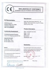 CE-for-disposable-draw-sheet certificate from HEFEI TELIJIE SANITARY MATERIAL CO., LTD.