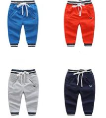 Childrens High Waist Elastic Drawcord Fashion Colors Casual Pants Boys Trousers - Anhui Hualongteng Clothing Co., Ltd.